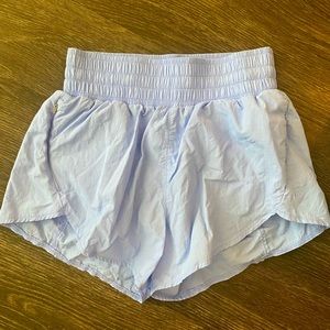 All in Motion Target crinkle tulip shorts periwinkle blue size Xs and M
